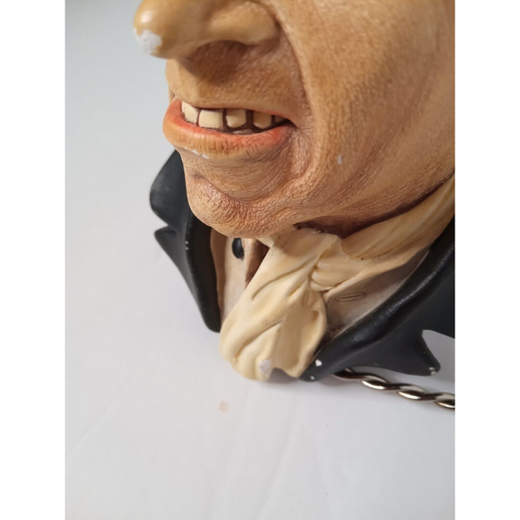 Vintage BOSSONS Congleton England URIAH HEEP 1964 Chalkware Head Wall Hanging - Picture 11 of 11